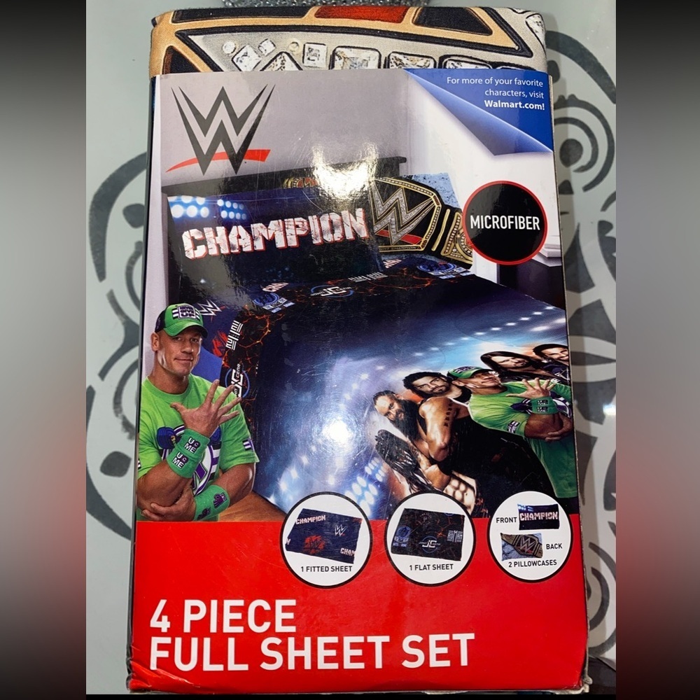 WWE NEW Armageddon 4 Piece Full Sheet Set HARD to find!